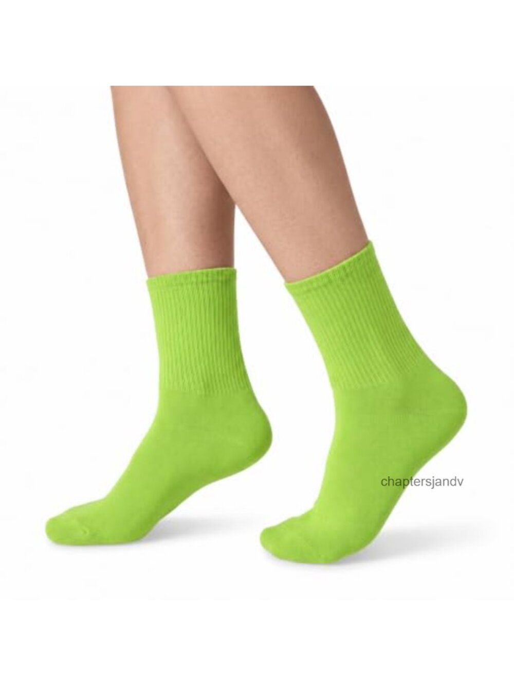 Neon Crew Socks Retro 80s Tube Socks Cotton Blend Women